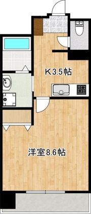 クロノス43水前寺の間取り画像