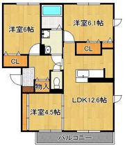 ルナセジュール B棟の間取り画像