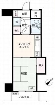 ライオンズマンション関内第3の間取り画像