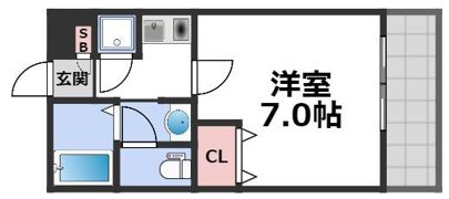 ジュネーゼ大阪城南の間取り画像