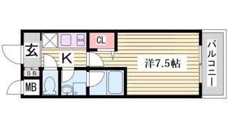 フレアコート甲南の間取り画像