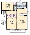 グリーンパークNishina A棟の間取り画像