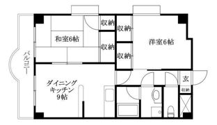 サンディッシュ久米の間取り画像