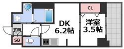 プレリス大阪今里サヴィアの間取り画像