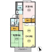 ハイツアベニール A棟の間取り画像