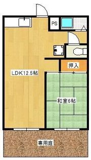 上原ハイツの間取り画像