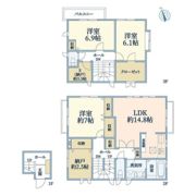 下馬5丁目2世帯住宅1部分の間取り画像