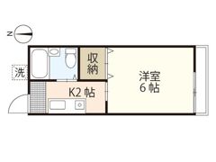 サンハイツ住田Bの間取り画像