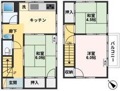 稲垣S貸家Ⅲの間取り画像