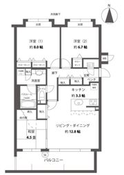 シーズンコート青江の間取り画像