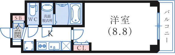 MJC神戸ハーバーウエストの間取り画像