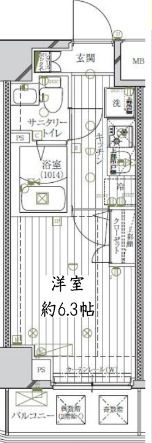 レガリス北千住の間取り画像