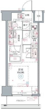 クレヴィスタ横浜関内Ⅱの間取り画像