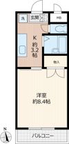 シャトレ新町Ⅱの間取り画像