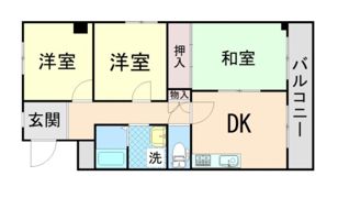 青木グリーンハイツの間取り画像