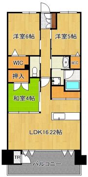 アーティックス門司ヘリテイジ 1807号の間取り画像