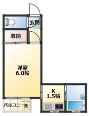 本田マンション2号棟の間取り画像
