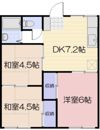 グリーンコーポB棟の間取り画像