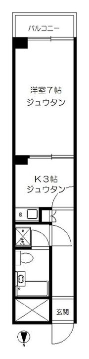 ダイアパレスリバーシティ千住の間取り画像