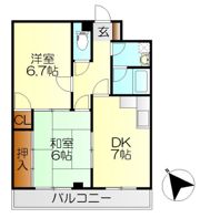 ライブコーポブンカの間取り画像