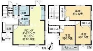 サーパスタウン田村町貸家の間取り画像