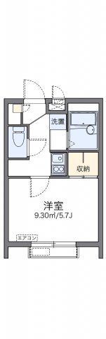 レオパレスニ中前一の間取り画像