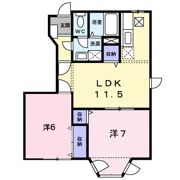 ハーヴェストFーAの間取り画像