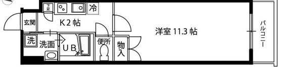 ヒルズ平和橋の間取り画像