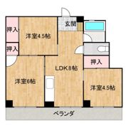 ハイツ蔵王1の間取り画像