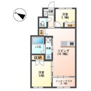 宗像市平井1丁目新築アパートの間取り画像