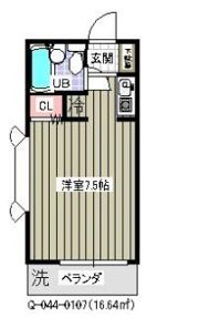 ローズアパート(Q-044)の間取り画像