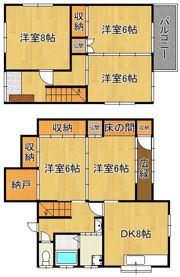 門司区広石戸建の間取り画像