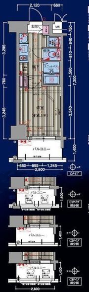 プレサンス大阪城公園パークプレイスの間取り画像