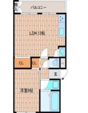ハコス摂の間取り画像