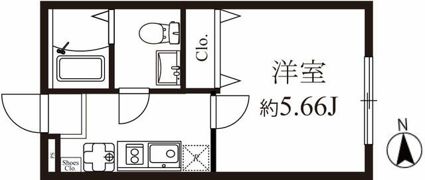モダンラフォンテ高島平Aの間取り画像