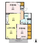 グレースタウン原 B棟の間取り画像
