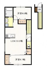 （仮称）物見東2丁目アパートの間取り画像