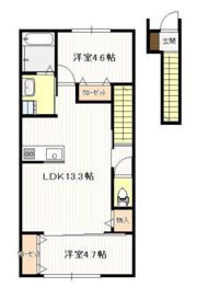 （仮称）物見東2丁目アパートの間取り画像