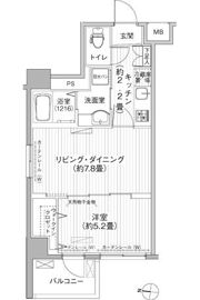 コスモグランス東日暮里の間取り画像