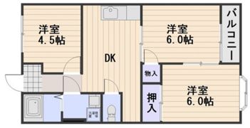 リレイズ葉月Ⅰの間取り画像
