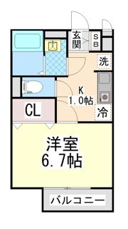 セジュール西岡本の間取り画像