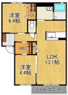 パストラーレ潤崎 C棟の間取り画像