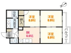 岩田マンション2号棟の間取り画像