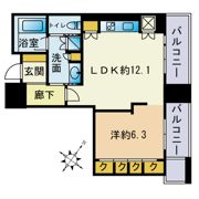 グランドメゾン福岡The Central Luxeの間取り画像