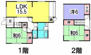 (有)マルヒロ貸家の間取り画像
