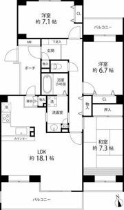 T’s garden西寺尾 C棟の間取り画像
