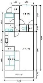 ハイライズナリタの間取り画像