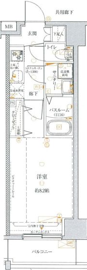 クレヴィスタ中板橋の間取り画像
