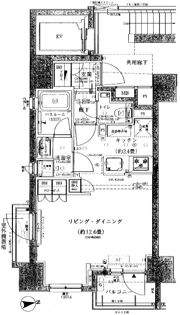 オープンレジデンシア日暮里estの間取り画像