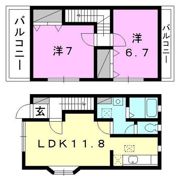 Mandarine A棟の間取り画像